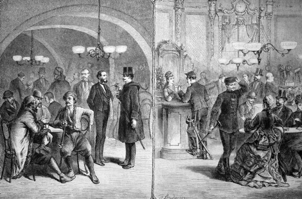 Viennese coffee house in vienna