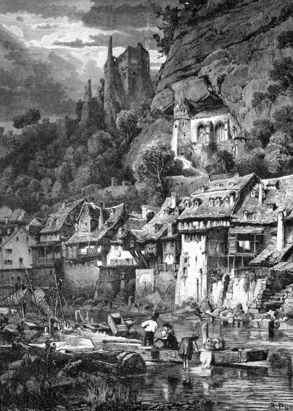 Oberstein on the nahe river