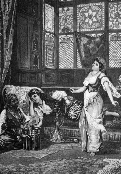 In a harem in arabia