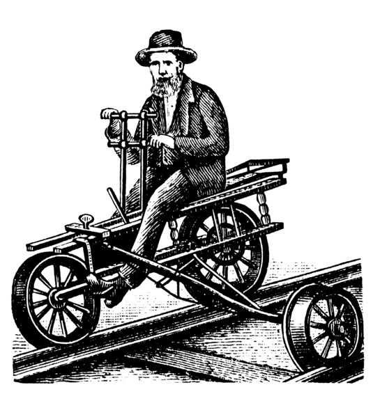 Velocipede or draisine