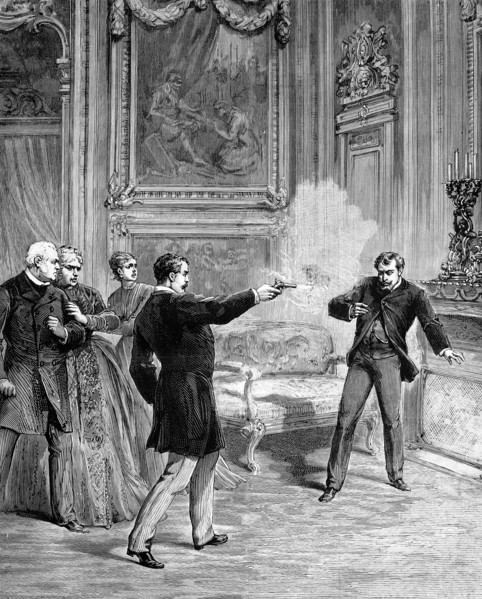 Fatal shot with a pistol
