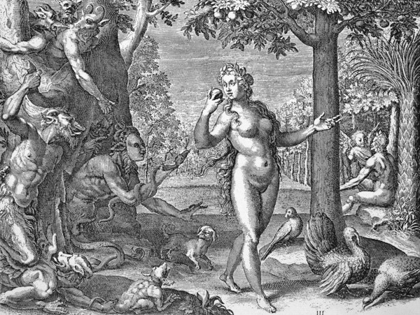 Satan seducing eve