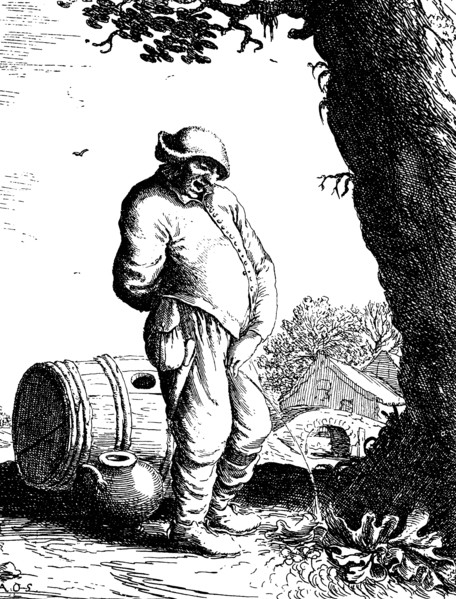 The pissing farmer