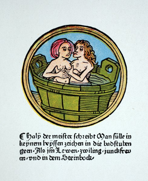 Bathing scene,