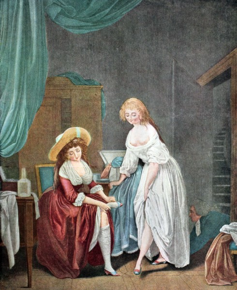 Women in the dressing room