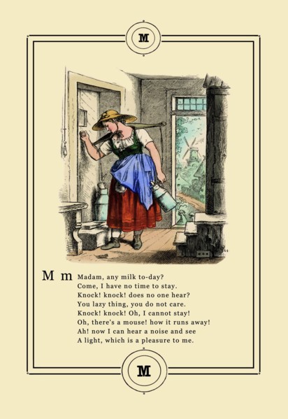 Little Lily's Alphabet: Madam, Any Milk Today? 1880