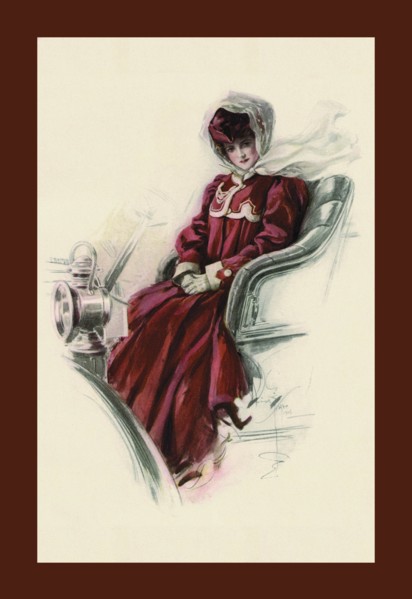 Automobile Girl 1900