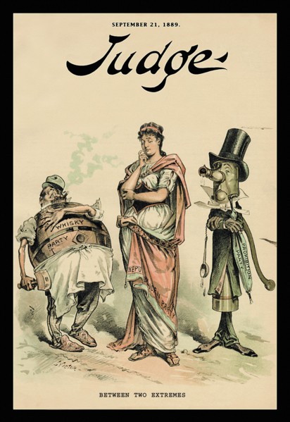 Judge Magazine: Between Two Extremes 1889