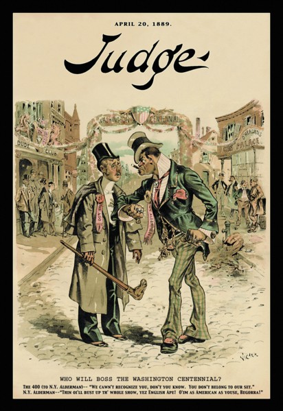 Judge Magazine: Who Will Boss the Washington Centennial 1889