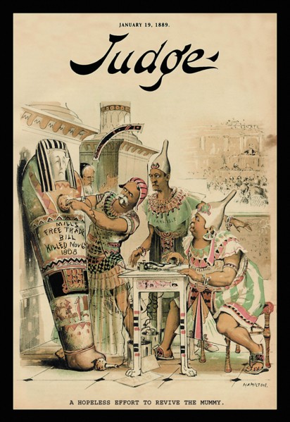 Judge Magazine: A Hopeless Effort to Revive the Mummy 1889