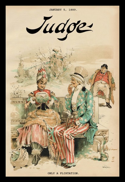 Judge Magazine: Only a Flirtation 1889