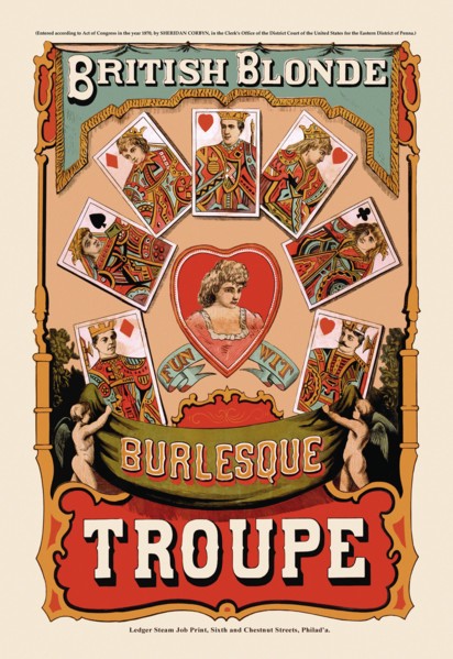 British Blonde Burlesque Troupe 1870