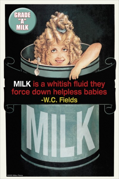 Milk is a whitish fluid they force down helpless babies 2005