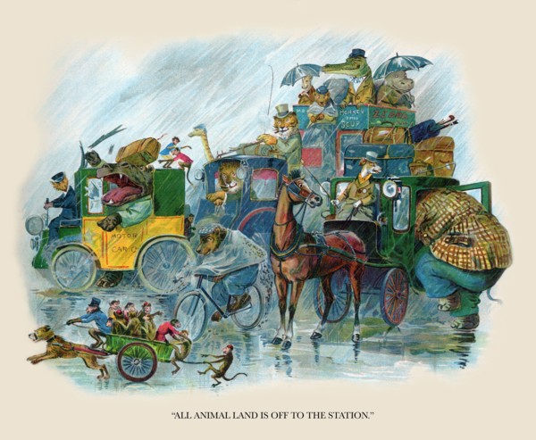 All Animal Land is off to the Station 1900