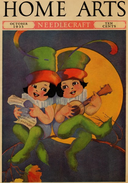 Cherubs sing above a setting sun 1935