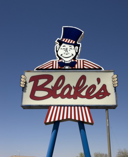 Blake's Lotaburger sign, New Mexico 2006