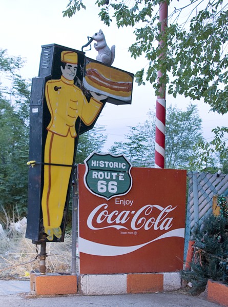 Snow Cap burger cafe, Route 66, Seligman, Arizona 2006