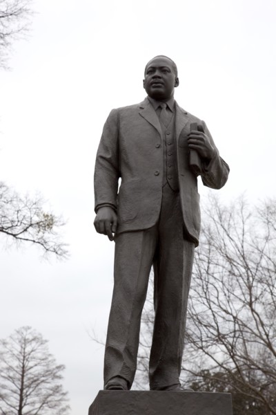 Statue of Dr. Martin Luther King, Jr., in the Kelly Ingram Park, Birmingham, Alabama 2010