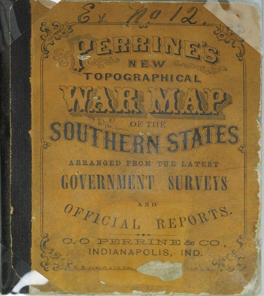 Map found with John Wilkes Booth in his escape attempt 1865