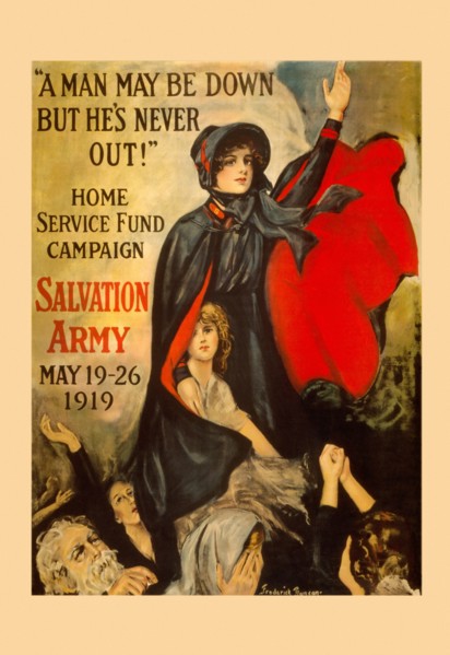 "A man may be down but he's never out!" 1919