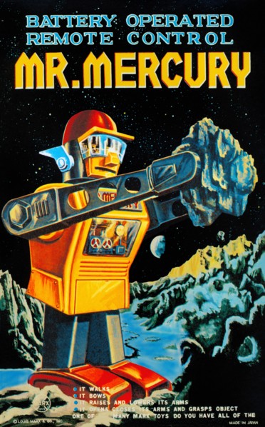 Battery Operated Remote Control Mr. Mercury 1950