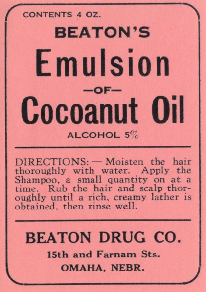 Beaton's Emulsion of Cocoanut Oil 1920