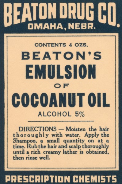 Beaton's Emulsion of Cocoanut Oil 1920