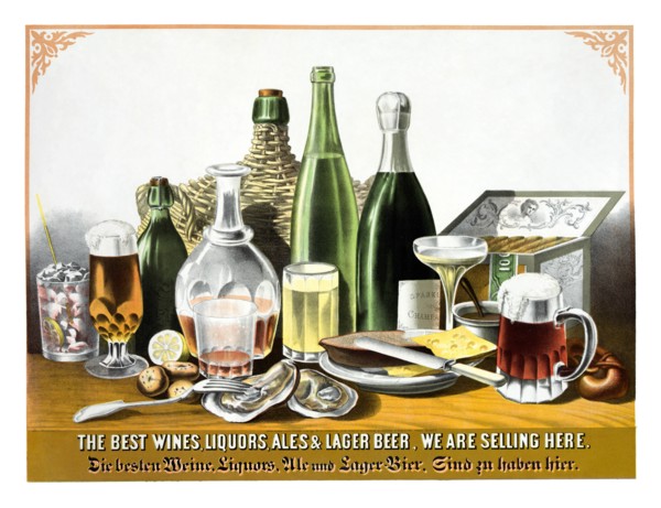 Best Wines Liquors Ales & Lager Beer.  We are Selling Here. 1871