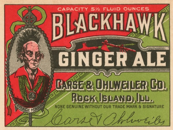 Blackhawk Ginger Ale 1920