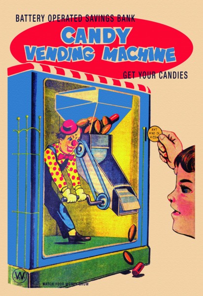 Candy Vending Machine 1950