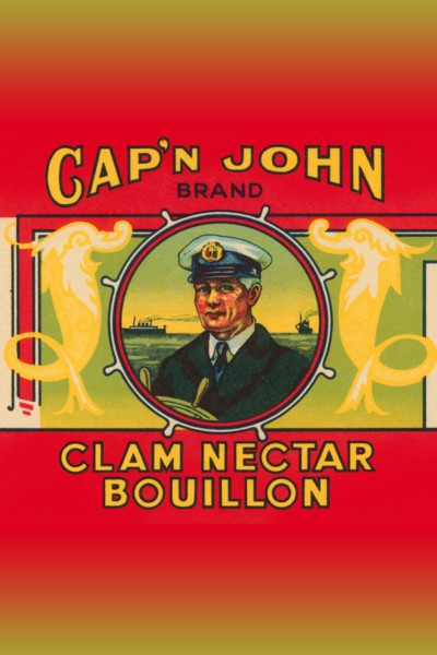 Cap'n John Brand Clam Nectar Bouillon 1920