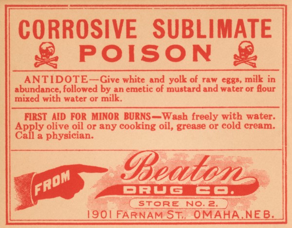 Corrosive Sublimate - Poison 1920