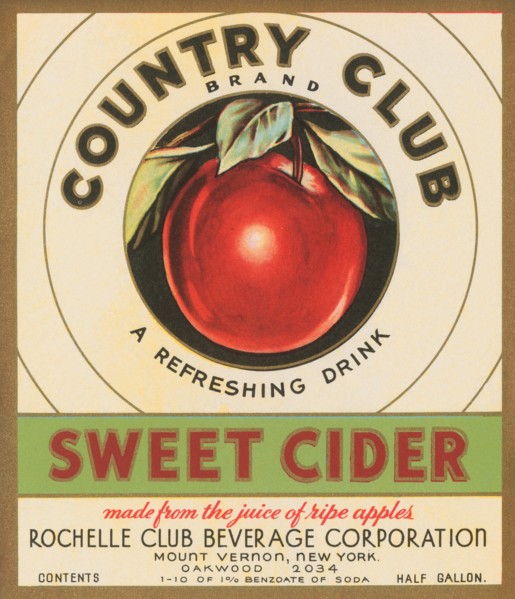 Country Club Sweet Cider 1920