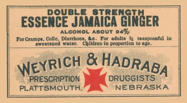 Double Strength Essence Jamaica Ginger 1920