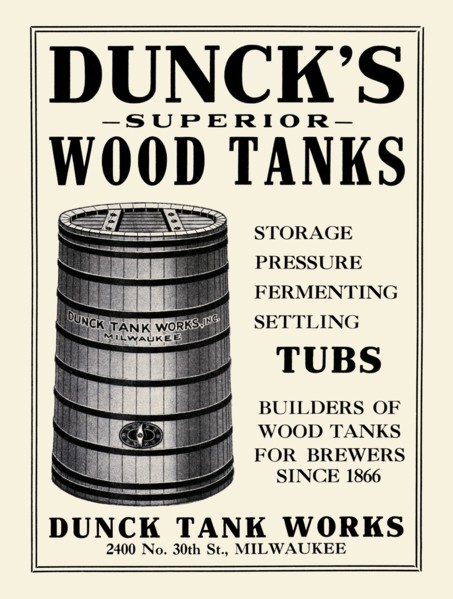 Dunck Tank Works 1933