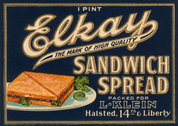 Elkay Sandwich Spread 1920