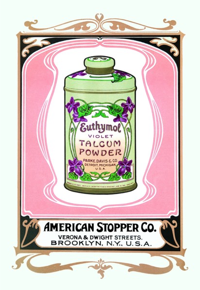 Euthymol Violet Talcum Powder 1900