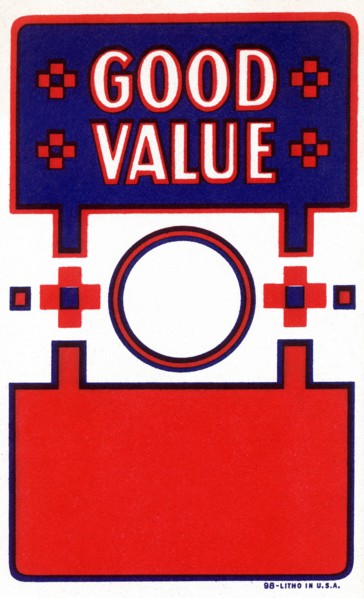 Good Value Broom Label