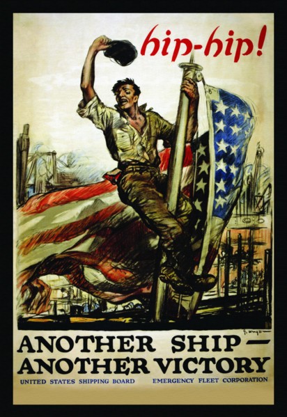 Hip-hip! Another ship - another victory 1918
