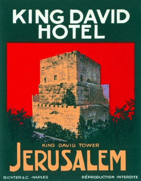King David Hotel Luggage Label
