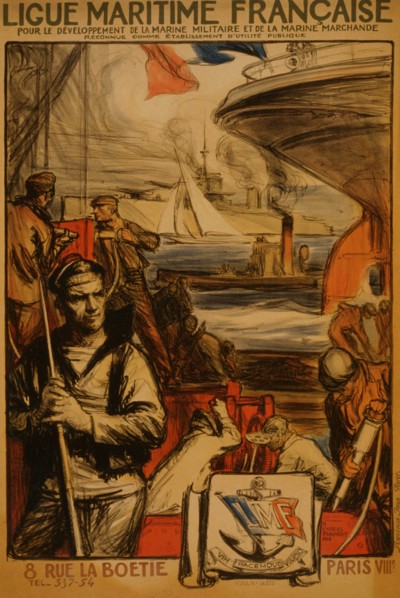 Ligue Maritime française pour le développement de la marine militaire et de la marine marchande reconnue comme établissement d'utilité publique; French Naval League for the development of the navy and...