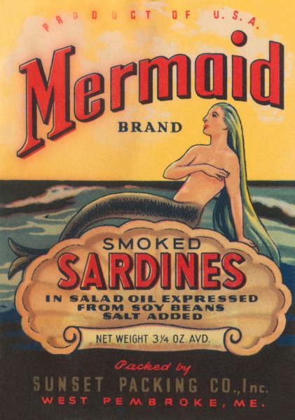 Mermaid Brand Smoked Sardines 1920