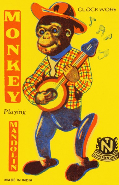Monkey Playing Mandolin 1950