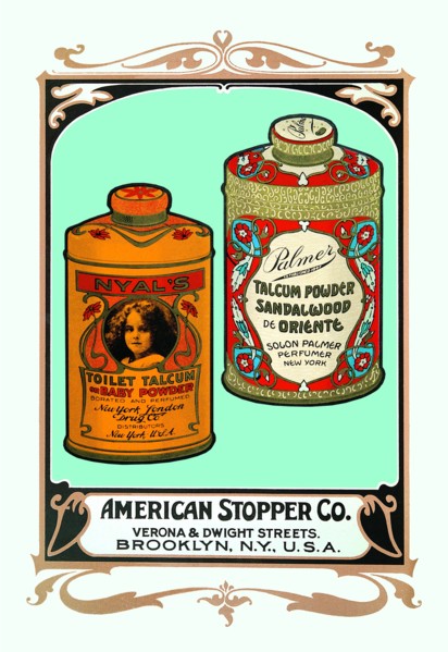 Nyal's Talcum Baby Powder and Palmer Talcum Powder Sandalwood de Oriente 1900