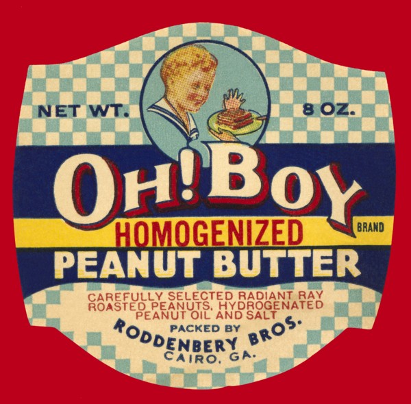 Oh! Boy Homogenized Peanut Butter 1934