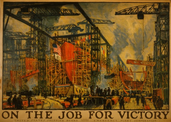 On the job for victory United States Shipping Board, Emergency Fleet Corporation  1918
