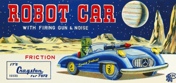 Robot Car with Firing Gun & Noise 1950