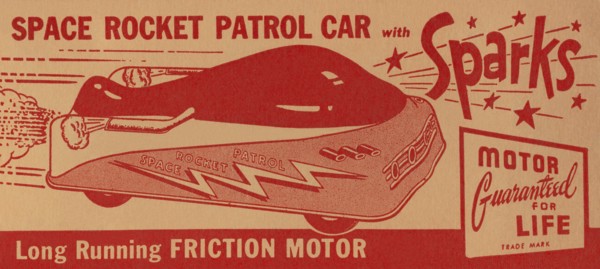 Space Rocket Patrol Car 1950