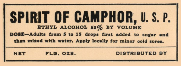 Spirit of Camphor 1920