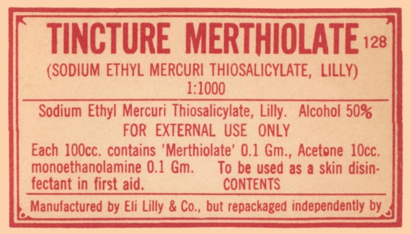 Tincture Merthiolate 1920